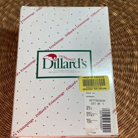 Dillard’s Christmas Ornament Krebs Glas Lauscha Germany Millennium Big Ben - Picture 9 of 9